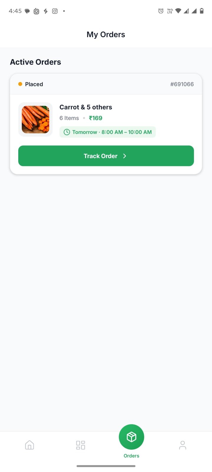 Order history